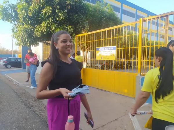 Laisse Kawane pretende vaga para o curso de psicologia em Teresina (PI).(Imagem:Andrê Nascimento/g1 Piauí)