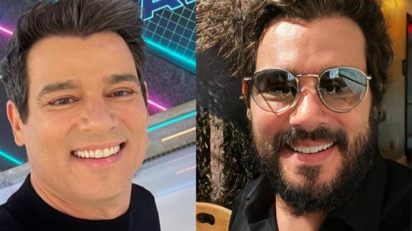 Celso Portiolli deixou os internautas confusos ao surgir nas redes sociais, nesta terça-feira (03/01), em uma selfie em que aparece de barba, diferente de como costuma deixar o vis(Imagem:Reprodução)