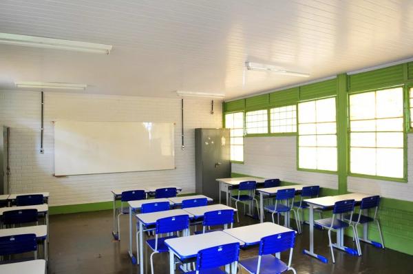 Sala de aula de uma escola pública(Imagem:Divulgação)