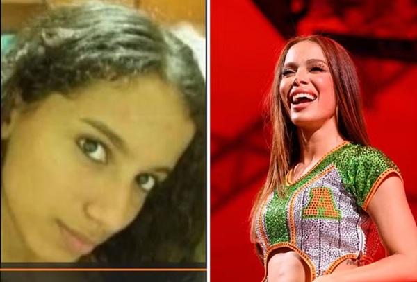 Fã leva camisa com foto de Anitta antes das plásticas, e cantora reage(Imagem:Manu Scarpa/Brazilnews)
