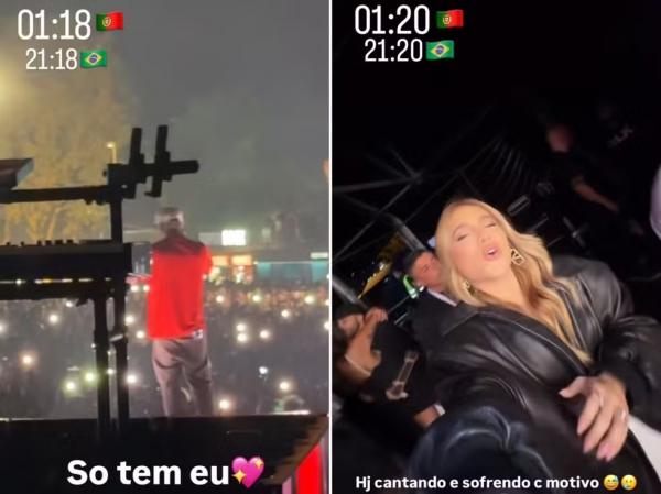 Zé Felipe se emociona cantando música feita para Virginia.(Imagem:Reprodução/Instagram)