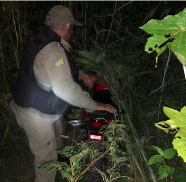 Polícia Militar de Floriano recupera moto roubada de entregador(Imagem:Reprodução)