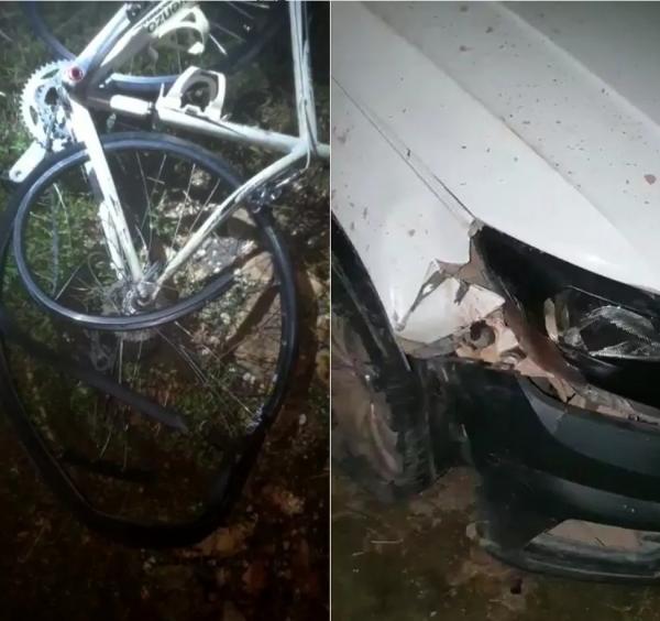 Ciclistas são atropelados por motorista embriagado na BR-343, no Piauí.(Imagem:Divulgação)