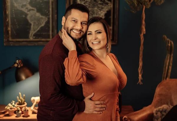  Andressa Urach e Thiago Lopes em ensaio quando estavam casados.(Imagem:A?mago Fotografia )