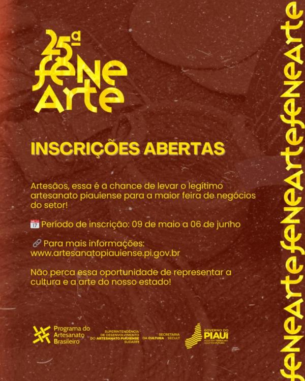 Os artesãos piauienses ainda podem garantir participação na maior feira de artesanato da América Latina.(Imagem:Divulgação)