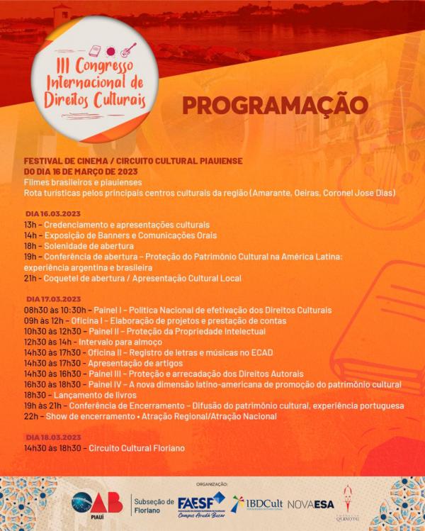 III Congresso Internacional de Direitos Culturais(Imagem:Divulgação)