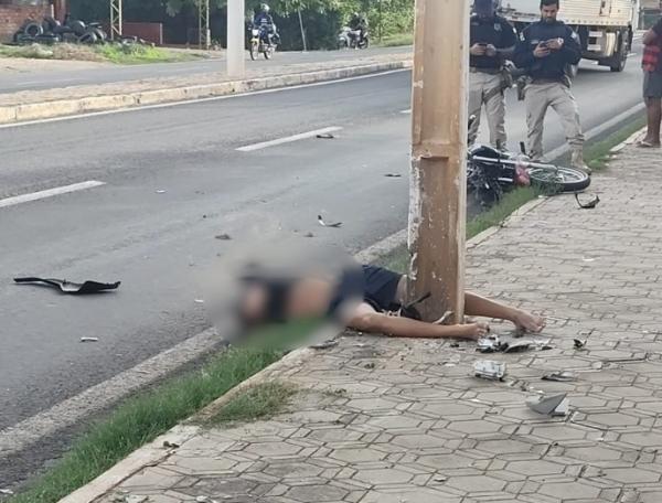 Jovem morre após grave acidente na BR-343, em Floriano.(Imagem:Divulgação)