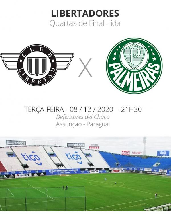 Libertad x Palmeiras(Imagem:Globoesporte.com)