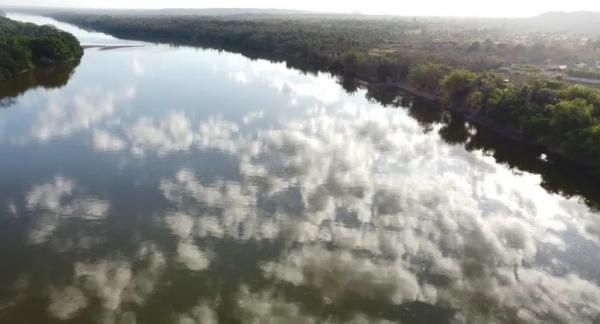  Rio Parnaíba, no Piauí, em Nazária.(Imagem:Reprodução/TV Clube )