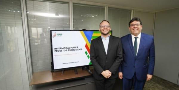 Governador visita empresa especializada que fará Plano de Logística de Transportes do Piauí.(Imagem:Divulgação)