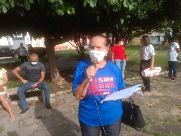 Trabalhadores da Educação em greve fazem manifestação em Floriano(Imagem:FlorianoNews)