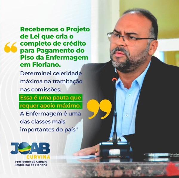 Joab Curvina destaca importância da valorização da categoria e celeridade na tramitação do projeto.(Imagem:Reprodução/Instagram)