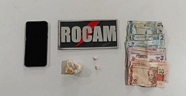 ROCAM realiza prisão por tráfico de drogas e apreensão de substâncias ilícitas em Floriano.(Imagem:Reprodução/Instagram)