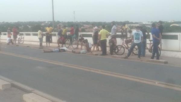 Acidente na ponte que liga Floriano a Barão de Grajaú deixa uma vítima fatal(Imagem:Populares)