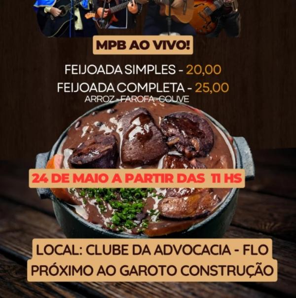 AAFLOR realiza feijoada festiva com m&uacute;sica ao vivo e valoriza&ccedil;&atilde;o dos artistas locais em Floriano.(Imagem:Divulga&ccedil;&atilde;o)