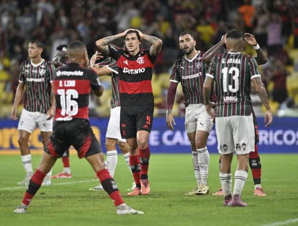 Pedro em Fluminense x Flamengo(Imagem:Andr&eacute; Dur&atilde;o / ge)