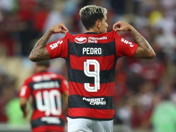 Pedro fez 4 dos 8 gols do Flamengo na noite(Imagem:Gilvan de Souza)