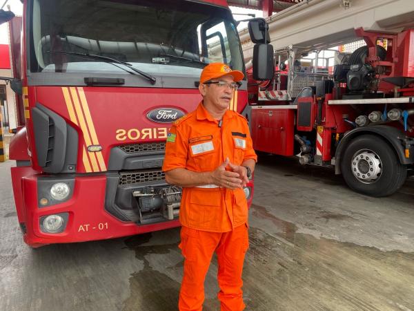 Coronel Eg&iacute;dio Leite, rela&ccedil;&otilde;es p&uacute;blicas do Corpo de Bombeiros.(Imagem:Ascom Bombeiros)