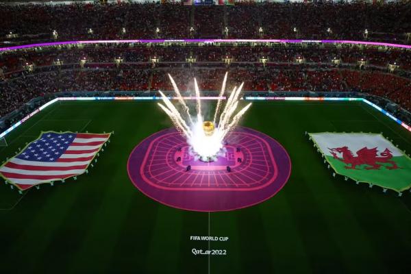 Estádio Ahmad Bin Ali antes de Estados Unidos x País de Gales.(Imagem:REUTERS/Fabrizio Bensch)