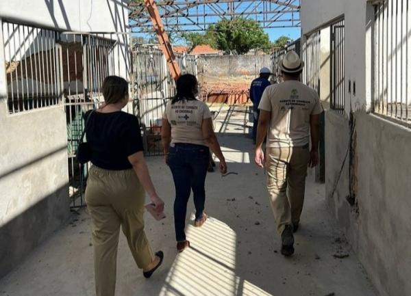 Em andamento, reestruturação do Centro de Zoonoses de Floriano vai melhorar cuidado animal (Imagem:SECOM)