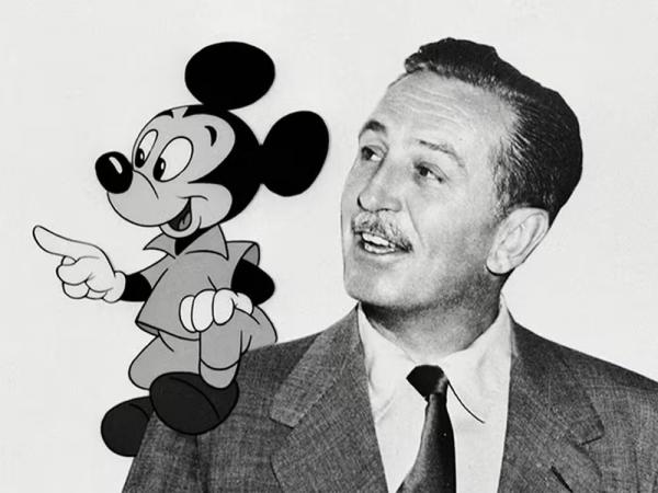 Mickey e Walt Disney (Imagem:Divulgação/Disney Brasil)