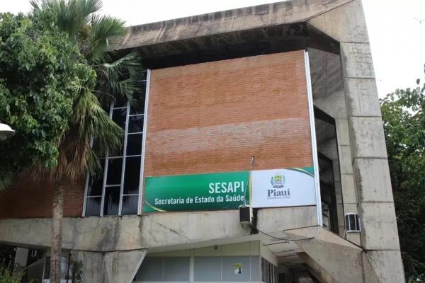 Sede da Sesapi, no Centro Administrativo, em Teresina.(Imagem:Laura Moura/g1 PI)