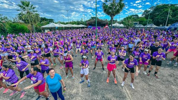 O evento, que iniciou &agrave;s 5h, contou com a participa&ccedil;&atilde;o de homens e mulheres em busca de conscientiza&ccedil;&atilde;o pela causa.(Imagem:Jo&atilde;o Allbert)