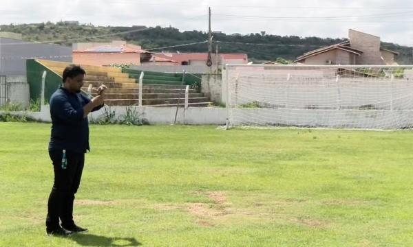 FFP realiza inspeção no estádio Helvídio Nunes, em Picos.(Imagem:TV Picos)