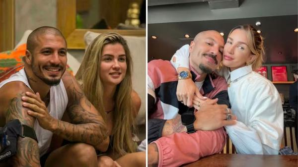 Aline Gotschalg e Fernando Medeiros(Imagem:Reprodução/Globo e Instagram)