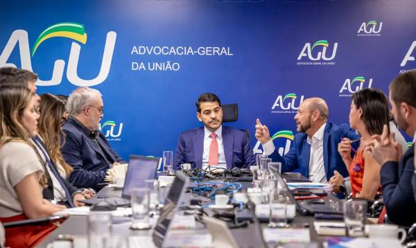 Reunião Grupo Especial INSS.(Imagem:Renato Menezes/AscomAGU)