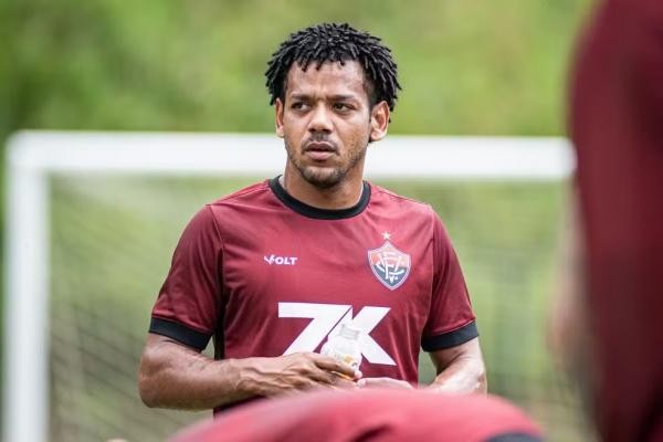 Romarinho fez cinco jogos pelo Vit&oacute;ria.(Imagem: Victor Ferreira / EC Vit&oacute;ria)