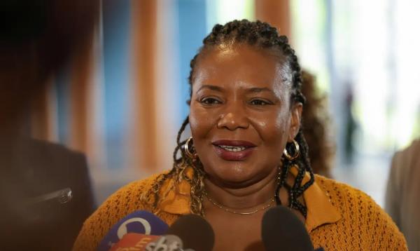 A ministra da Cultura, Margareth Menezes durante reinauguração do Palácio Gustavo Capanema, no centro do Rio de Janeiro.(Imagem:Tomaz Silva/Agência Brasil)