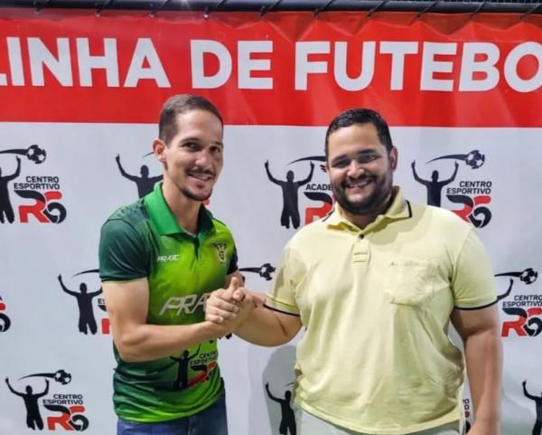 Felipe Silva e João Victor Pinheiro, técnico e presidente do Picos.(Imagem:Reprodução redes sociais)