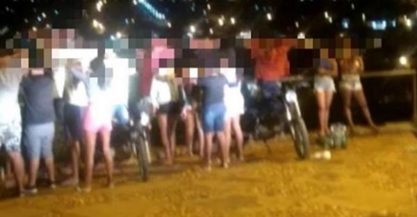 festa e aglomeração de jovens em município do Piauí(Imagem:Reprodução)