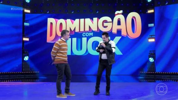 Regis Danese no Domingão com Huck.(Imagem:Globo)