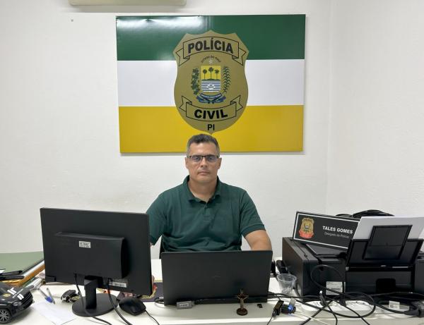 Delegado Tales Gomes(Imagem:Ascom PC-PI)