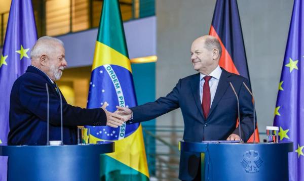 Política Brasil e Alemanha assinam acordos em áreas como energia e inovação(Imagem:Ricardo Stuckert/PR)
