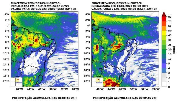 Previsão de Chuvas para o Piauí.(Imagem:Divulgação)