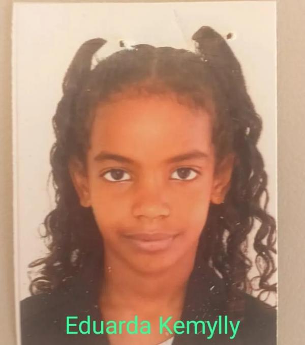  Eduarda Kemylly, de 9 anos.(Imagem:Reprodução)