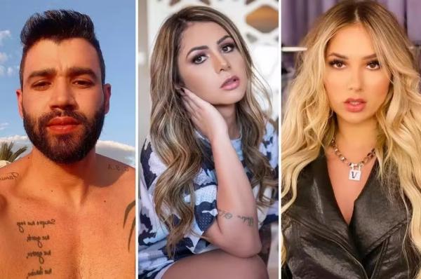 Gusttavo Lima, Mallu Ohana e Virginia Fonseca: treta envolvendo os três aconteceu em 2020(Imagem:Reprodução/Instagram)