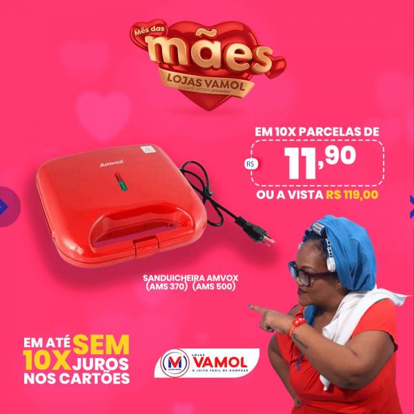 Semana especial Dia das Mães é na Lojas Vamol(Imagem:Divulgação)