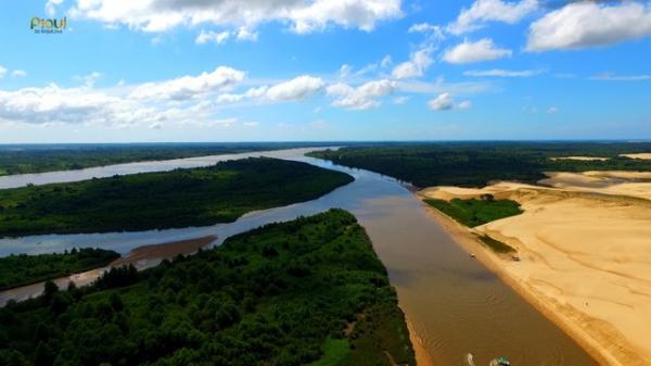 Delta do Parnaíba, o maior das Américas.(Imagem:Reprodução/TV Clube)