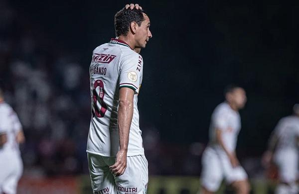 Ganso em ação pelo Fluminense contra o Atlético-GO.(Imagem:Isabela Azine / AGIF)