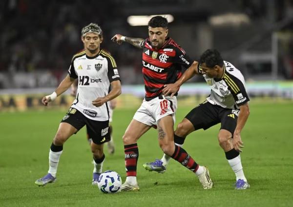 Arrascaeta teve atuação ruim em Flamengo x Atlético-MG.(Imagem:André Durão)