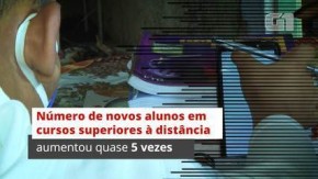 Em 10 anos, aumenta quase 5 vezes número de alunos que entram em cursos à distância do ensino superi(Imagem:Reprodução)