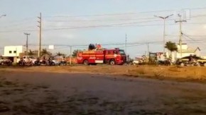 Cortejo homenageia guarda municipal morto ao multar mototaxista no Litoral do Piauí(Imagem:Reprodução)