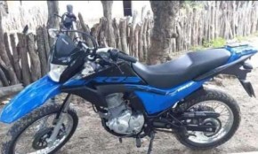 Motocicleta tomada no assalto(Imagem:Reprodução)