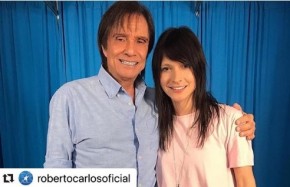 Roberto Carlos e Tamara Angel(Imagem:Reprodução / Instagram)