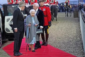 Rainha Elizabeth II chegando a evento de comemoração ao Jubileu, em junho de 2022.(Imagem:Divulgação)