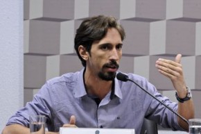 Presidente da União Nacional dos Estudantes (UNE), Iago Montalvão. (Imagem:Edilson Rodrigues/Agência Senado)